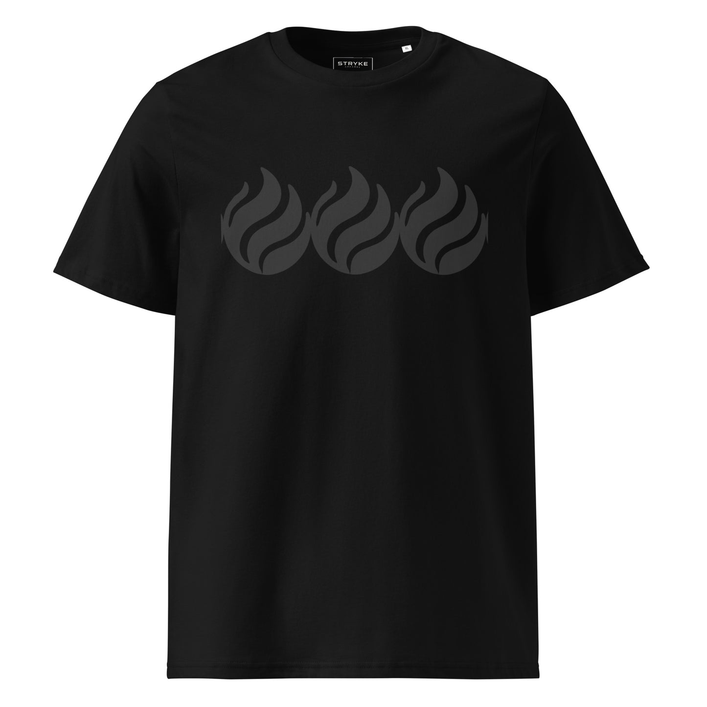 Iconic brand organic ribbed neck t-shirt
