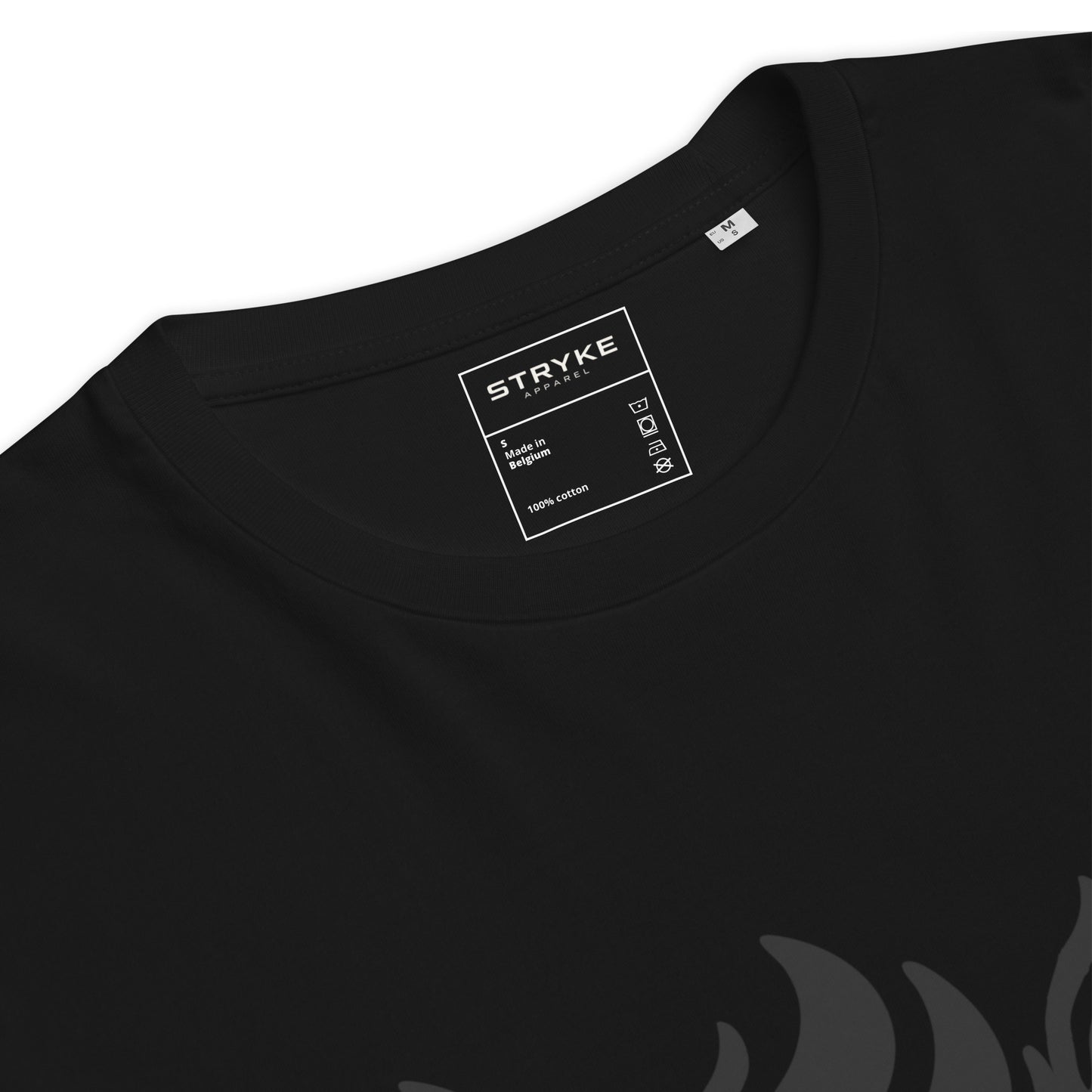 Iconic brand organic ribbed neck t-shirt